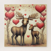 Moose Liefde 2 Legpuzzel (Verticaal)