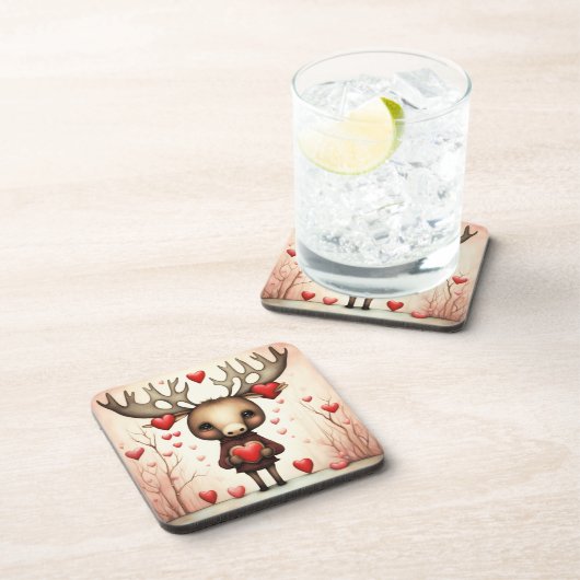 Moose Liefde 3 Bier Onderzetter (Rechterzijde)