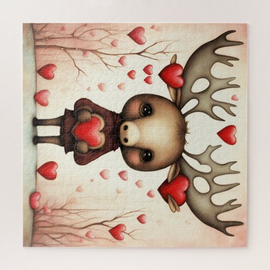 Moose Liefde 3 Legpuzzel (Horizontaal)