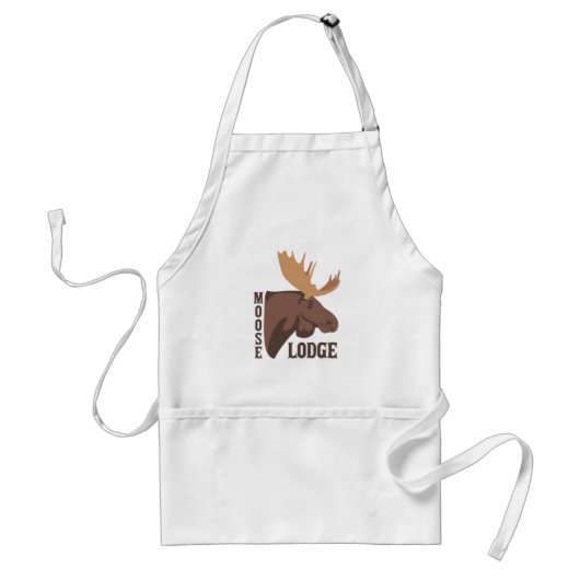 Moose Lodge Standaard Schort (Voorkant)