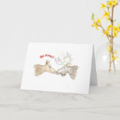 Moose Love Kaart (Gele Bloem)