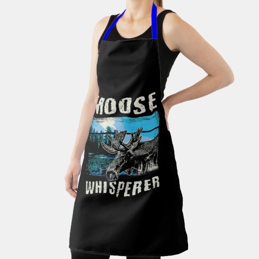 Moose Lover Funny Moose Hunting Schort (Insitu)