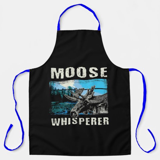 Moose Lover Funny Moose Hunting Schort (Voorkant)