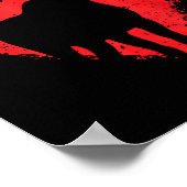 Moose Lover Valentines Day Cute Red Heart Wild Ani Poster (Hoek)