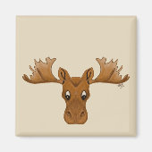 Moose magneet, voeg je eigen gezegde toe magneet (Voorkant)