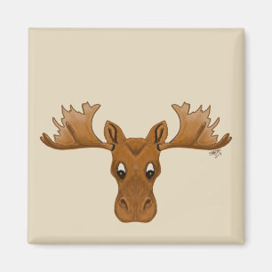 Moose magneet, voeg je eigen gezegde toe magneet