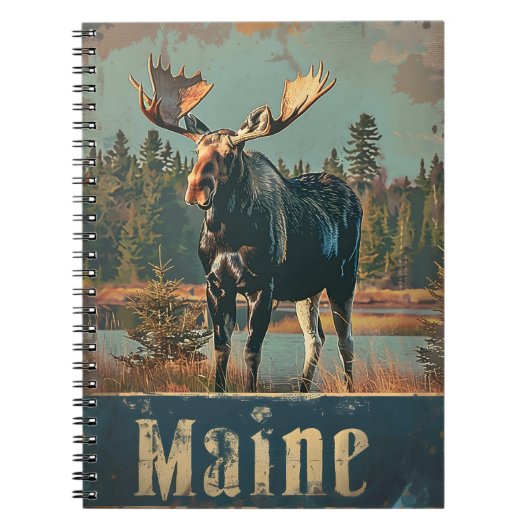 Moose Maine  Notitieboek (Voorkant)