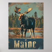 Moose Maine Poster (Voorkant)