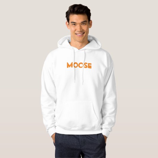 Moose Mannen Basic Hooded Sweatshirt (Voorkant volledig)