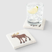 Moose - Marble Onderzetter (Zijkant)