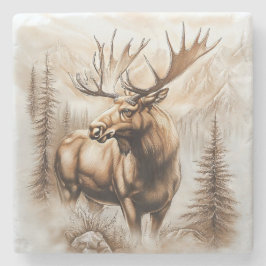 Moose Marble Onderzetter