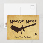 Moose Meat Rock Band Briefkaart (Voorkant / Achterkant)