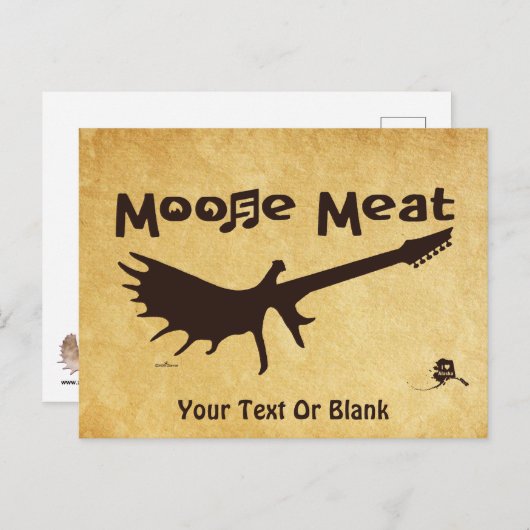 Moose Meat Rock Band Briefkaart (Voorkant / Achterkant)