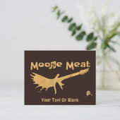 Moose Meat Rock Band Briefkaart (Staand voorkant)