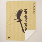 Moose Meat Rock Band Fleece Blanket Sherpa Deken (Voorkant)
