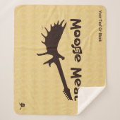 Moose Meat Rock Band Fleece Blanket Sherpa Deken (Voorkant)