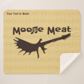 Moose Meat Rock Band Fleece Blanket Sherpa Deken (Voorkant (horizontaal))