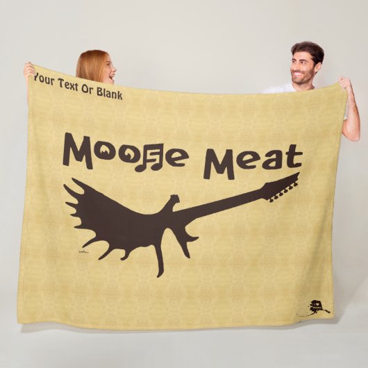 Moose Meat Rock Band Fleece Deken (In situ)