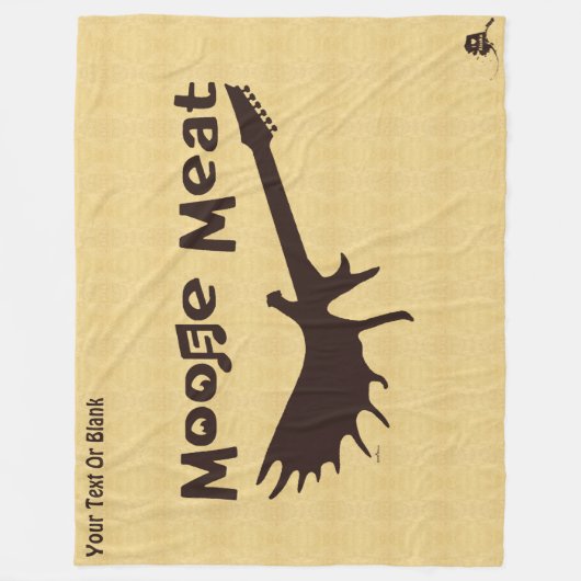 Moose Meat Rock Band Fleece Deken (Voorkant)