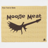 Moose Meat Rock Band Fleece Deken (Voorkant (Horizontaal))