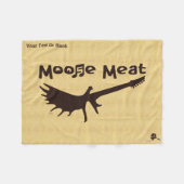 Moose Meat Rock Band Fleece Dekensloffen Deken (Voorkant (Horizontaal))