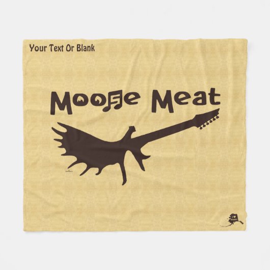 Moose Meat Rock Band Fleece Dekensloffen Deken (Voorkant (Horizontaal))