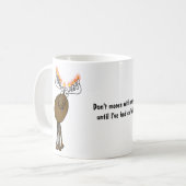 Moose Menora cadeau mok! Hanukkah-mok. Koffiemok (Voorkant links)