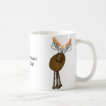 Moose Menora cadeau mok! Koffiemok<br><div class="desc">Deze kleine vent wil je een Moosed Happy Hanukkah wensen!</div>