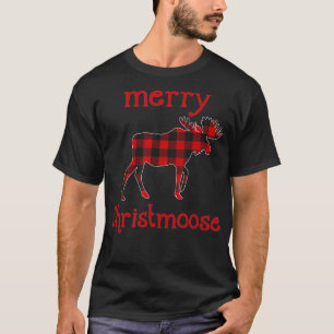 Moose Merry Christmoose Kerstmis Moose Lovers Ch T-shirt