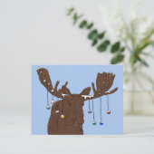 Moose Merry kerstBriefkaart Briefkaart (Staand voorkant)