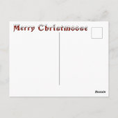 Moose Merry kerstBriefkaart Briefkaart (Achterkant)