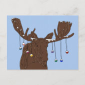 Moose Merry kerstBriefkaart Briefkaart (Voorkant)