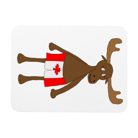 Moose met Canadese boxers Magneet (Horizontaal)