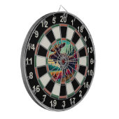 Moose met gewei in doel dartbord (Voorkant Links)