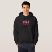 Moose met Maple Tree Shape Canada, Canadees dier Hoodie (Voorkant volledig)