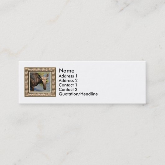 Moose Mini Visitekaartje (Voorkant)