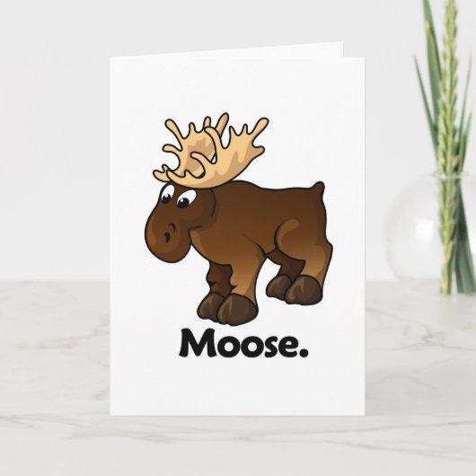 Moose Moose. Kaart (Voorkant)
