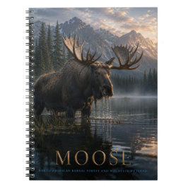 Moose Mountain Lake DIEREN Notitieboek