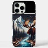 Moose & Mountain Night Case-Mate iPhone Case (Achterkant)