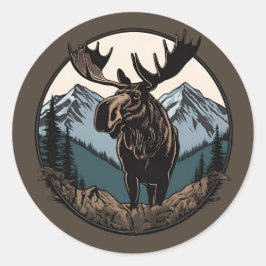 Moose Mountain Ronde Sticker