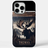 Moose & Mountains teken Case-Mate iPhone Case (Achterkant)
