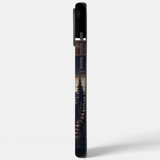 Moose & Mountains teken Case-Mate iPhone Case (Achterkant / Links)