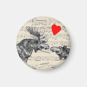 Moose Music "The Sound of Moose-ic" Loving hart Magneet