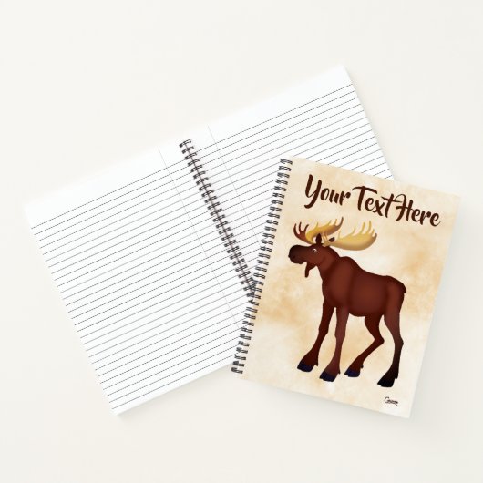 Moose - notebook notitieboek (Binnen)