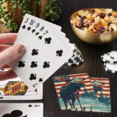 Moose Onafhankelijkheidsdag 4 juli Pokerkaarten (Insitu)