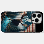 Moose onder de sterren en strepen Case-Mate iPhone case (Achterkant (horizontaal))