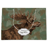 Moose op Camouflage Large Cadeautasje (Voorkant)