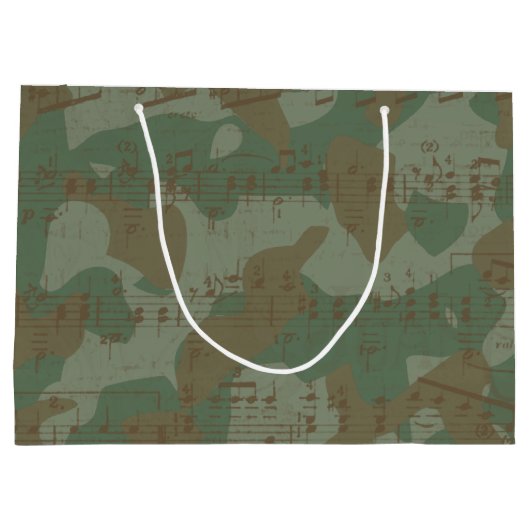 Moose op Camouflage Large Cadeautasje (Achterkant)