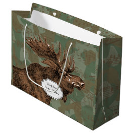 Moose op Camouflage Large Cadeautasje