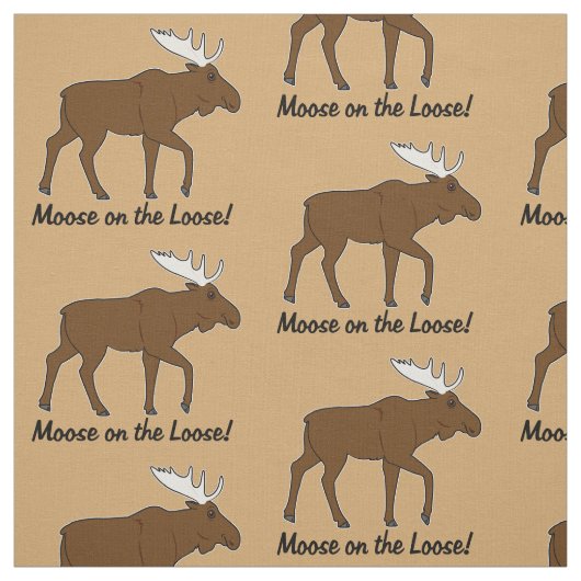 Moose op de Loose. Stof (Swatch)